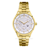 CHRIST VERRA Women's Watches CV 252459L-12 WHT Gold Dial White Stainless Steel